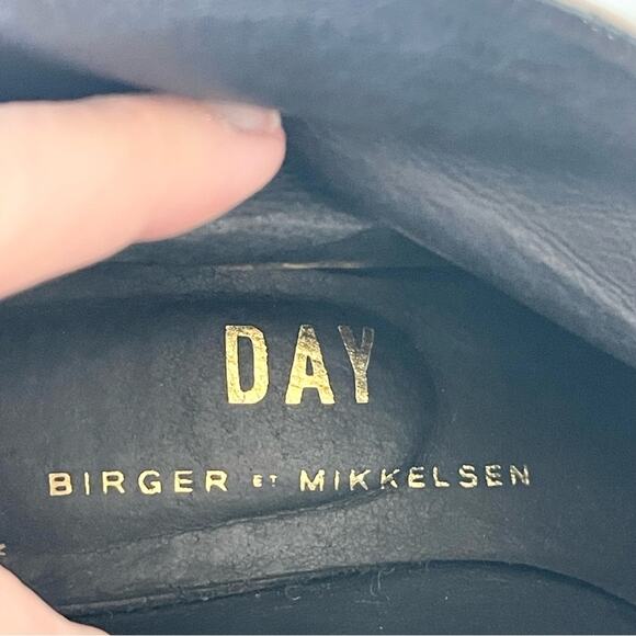Day Birger et Mikkelsen Leather Ankle Booties Gray Brown Woman size 38 - Picture 5 of 9